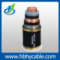 Câble d&#39;alimentation blindé de bande d&#39;acier de veste de moyenne tension de XLPE / PVC